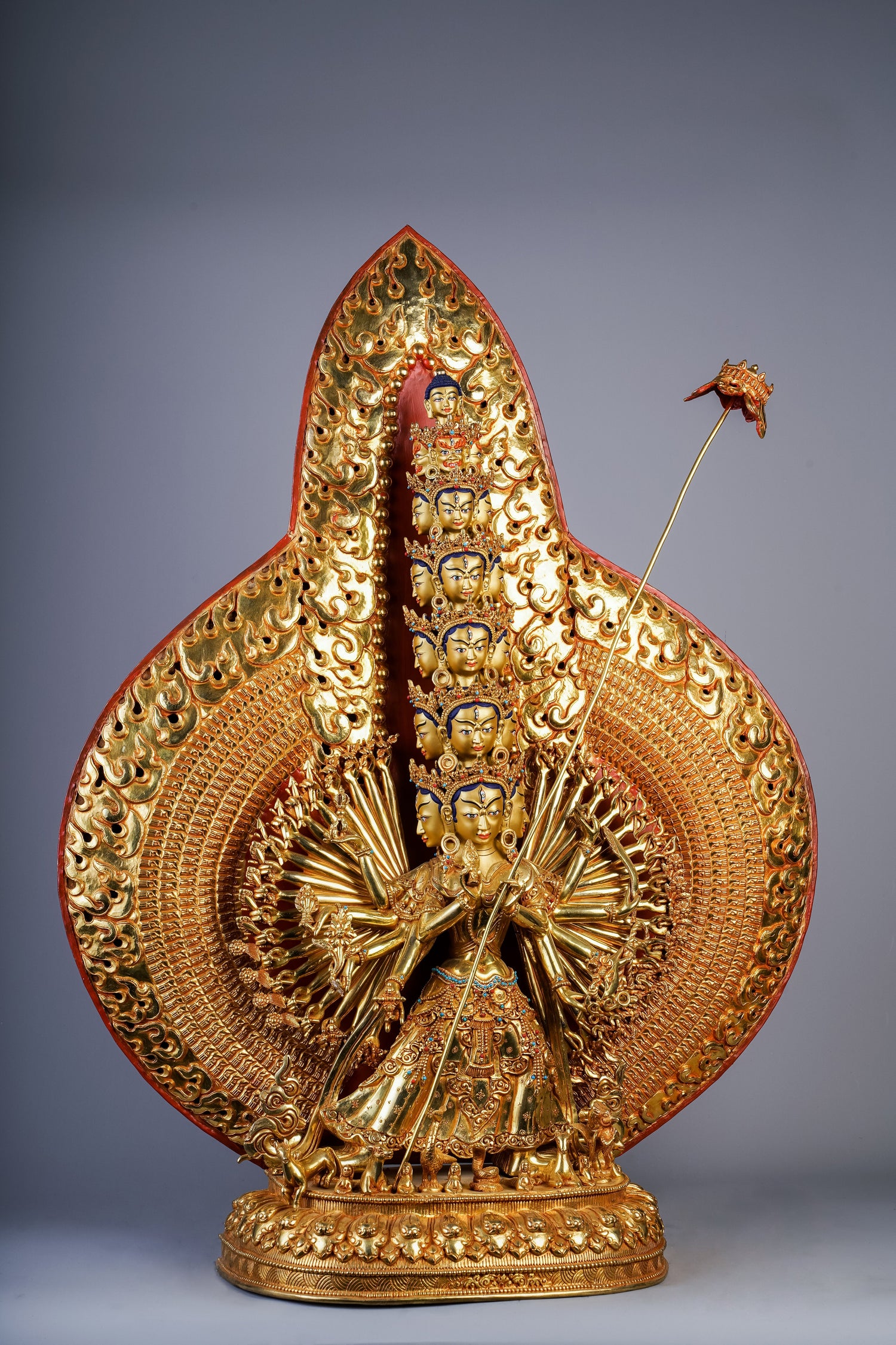 Statues of Ushnisha Sitatapatra: The White Parasol Goddess of Invincible Protection