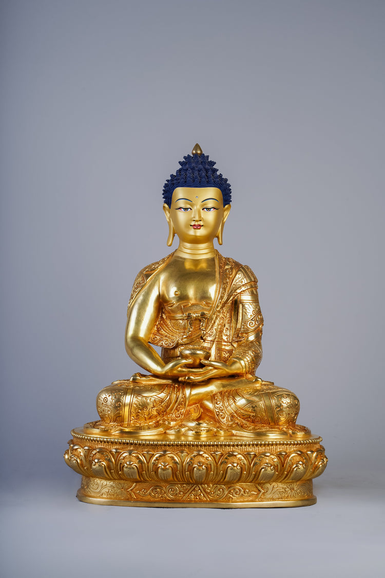 Handmade statues of Amitabha Buddha