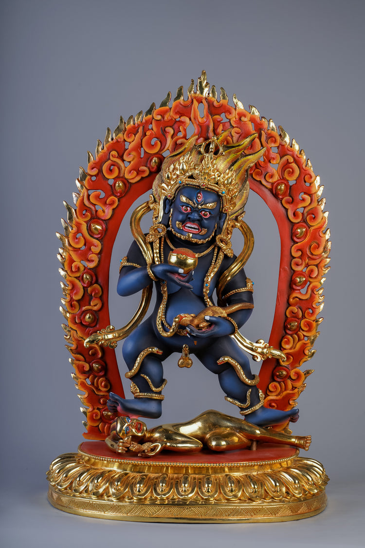 Handmade statues of Black Dzambhala