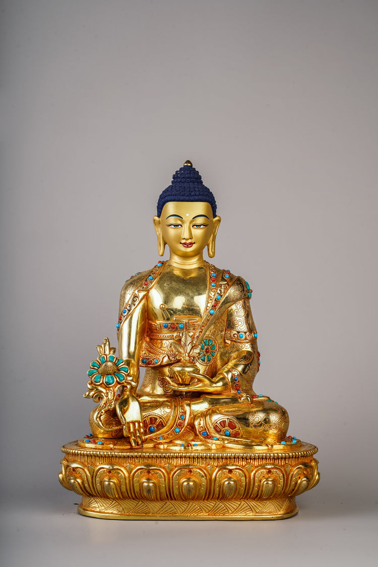 Handmade statues of Medicine Buddha