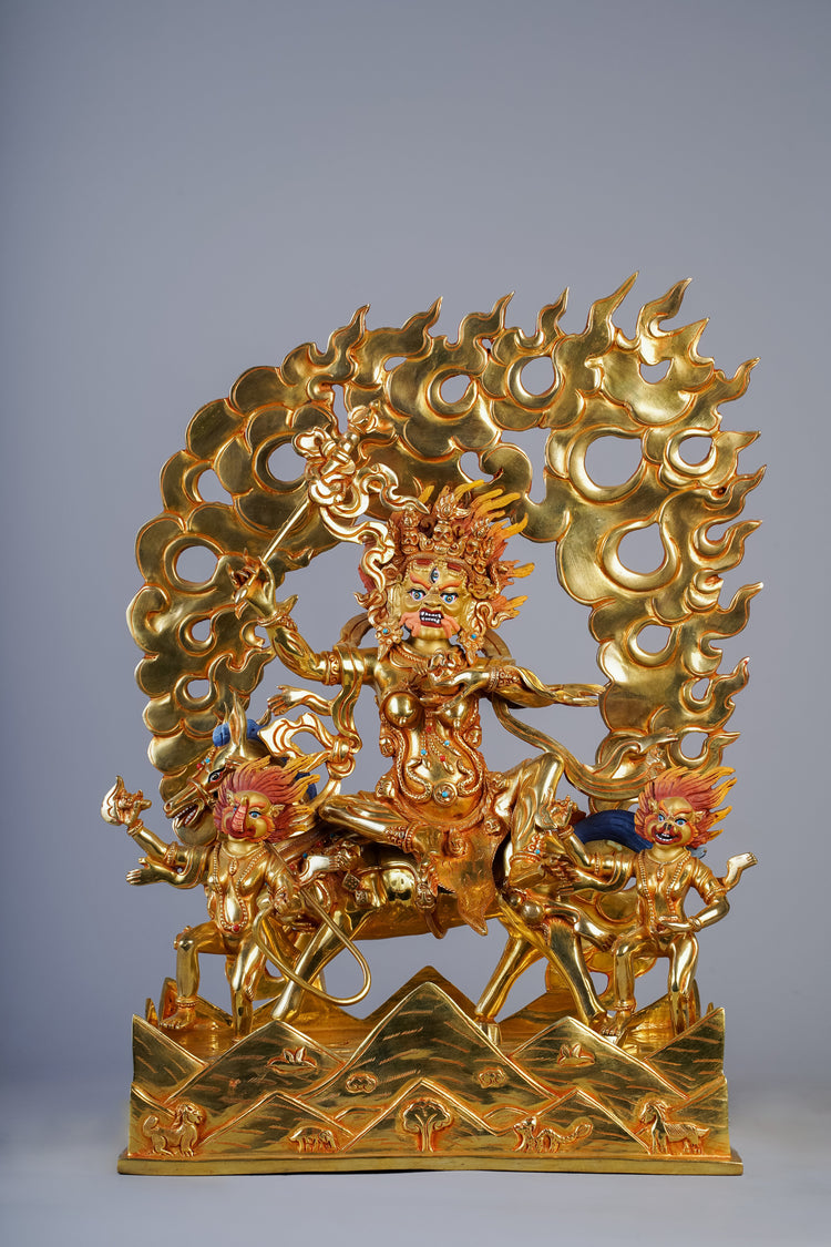 Handmade statues of Palden Lhamo