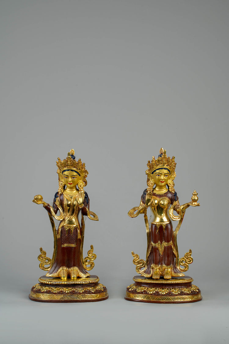 Handmade statues of Yeshe Tsogyal