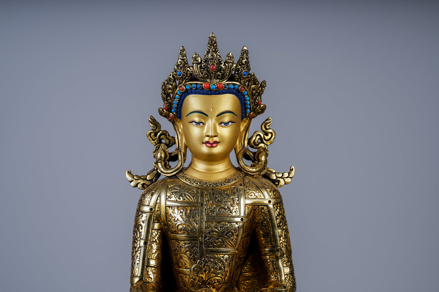 12 inch/ 33 cm Shakyamuni Buddha With Crown | བཅོམ་ལྡན་འདས། | 释迦牟尼