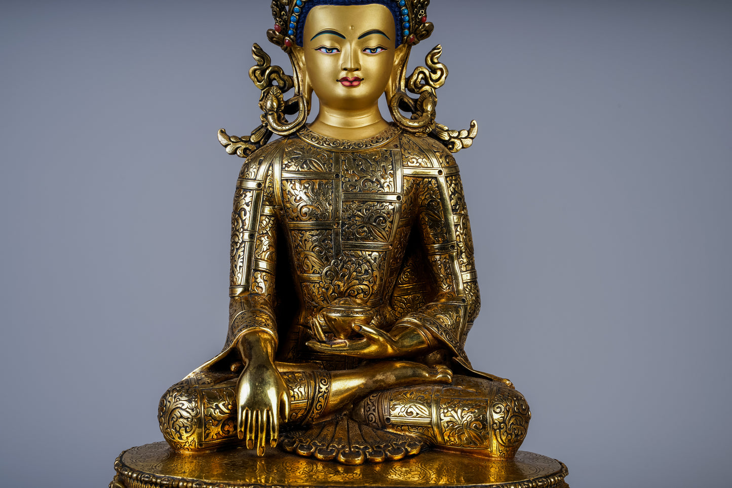 12 inch/ 33 cm Shakyamuni Buddha With Crown | བཅོམ་ལྡན་འདས། | 释迦牟尼