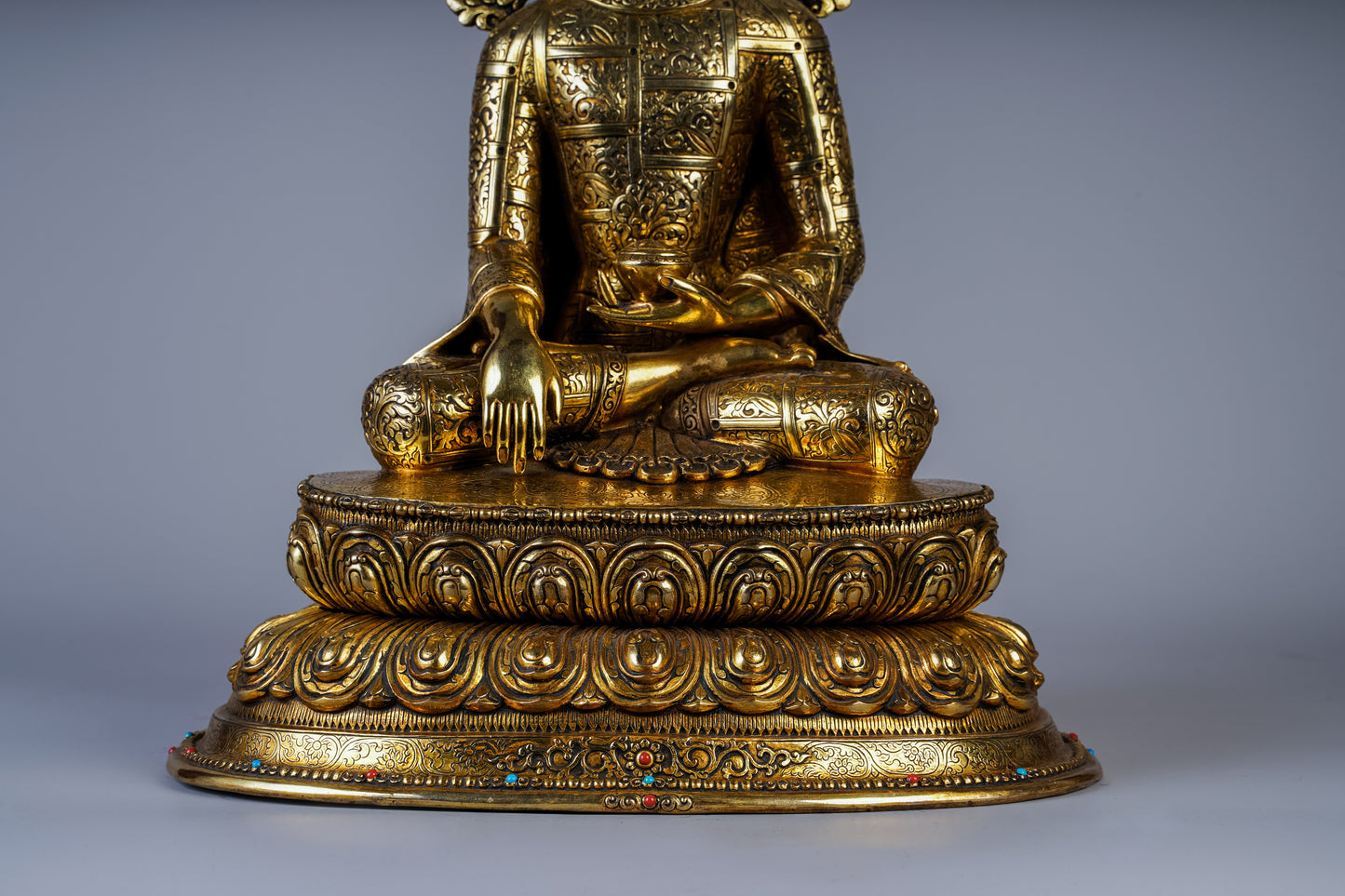 12 inch/ 33 cm Shakyamuni Buddha With Crown | བཅོམ་ལྡན་འདས། | 释迦牟尼