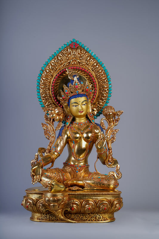 16 inch/ 40 cm Green Tara | སྒྲོན་མ | 绿度母