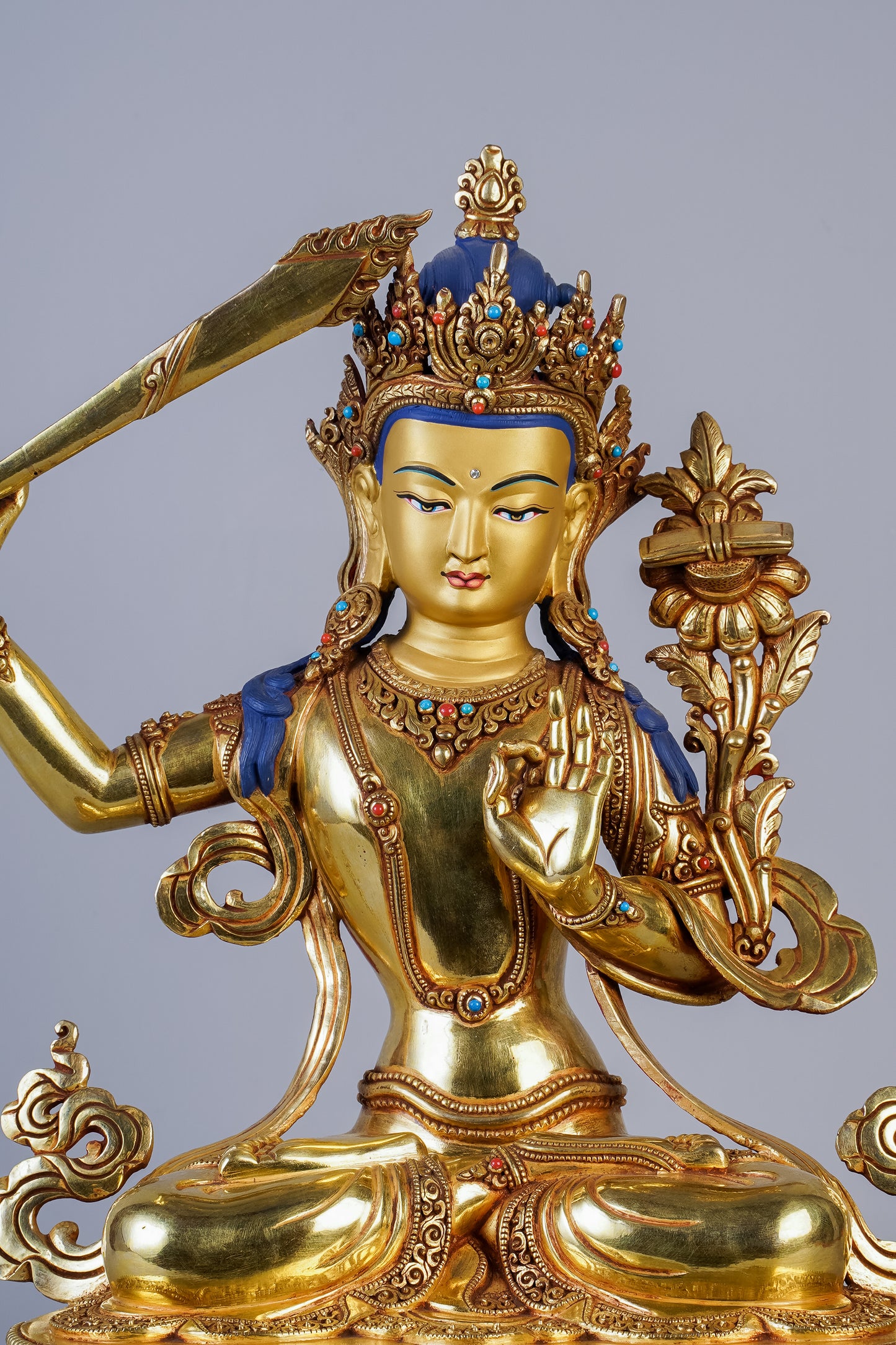 12 inch/ 33 cm Manjushree  | འཇམ་དཔལ་དབྱངས། | 文殊菩萨