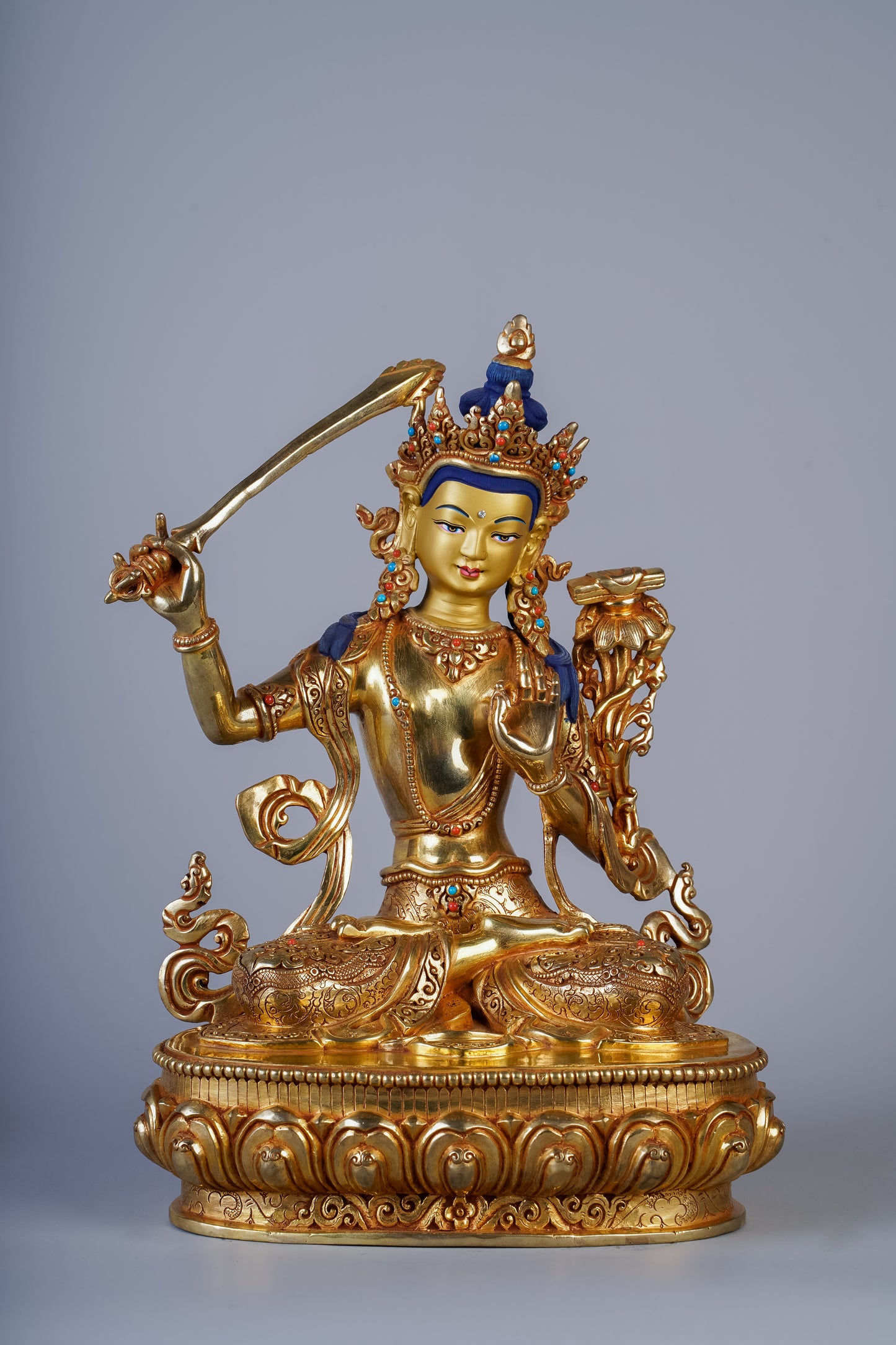 10 inch/ 27 cm Manjushree | འཇམ་དཔལ་དབྱངས། | 文殊菩萨