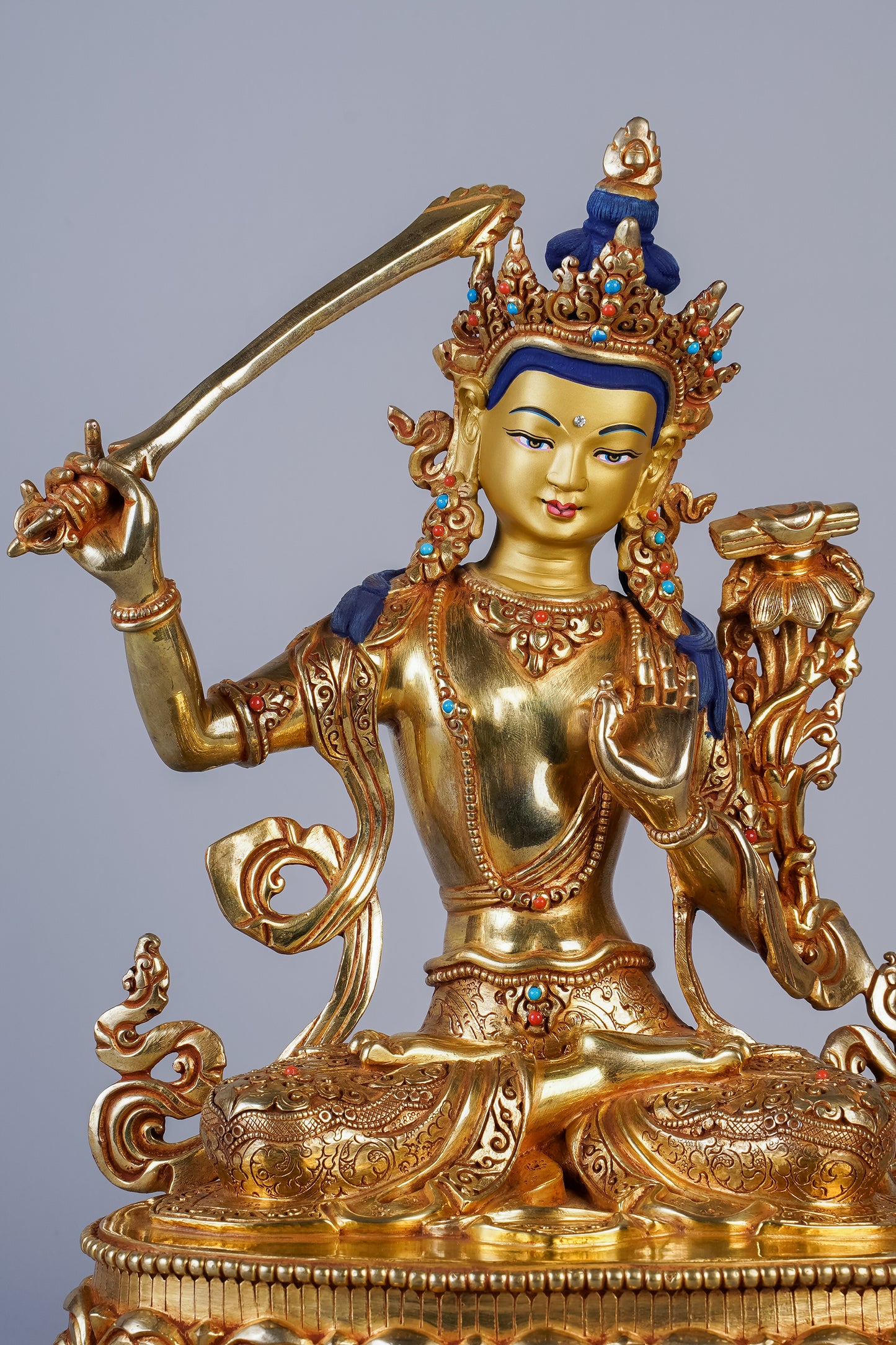 10 inch/ 27 cm Manjushree | འཇམ་དཔལ་དབྱངས། | 文殊菩萨