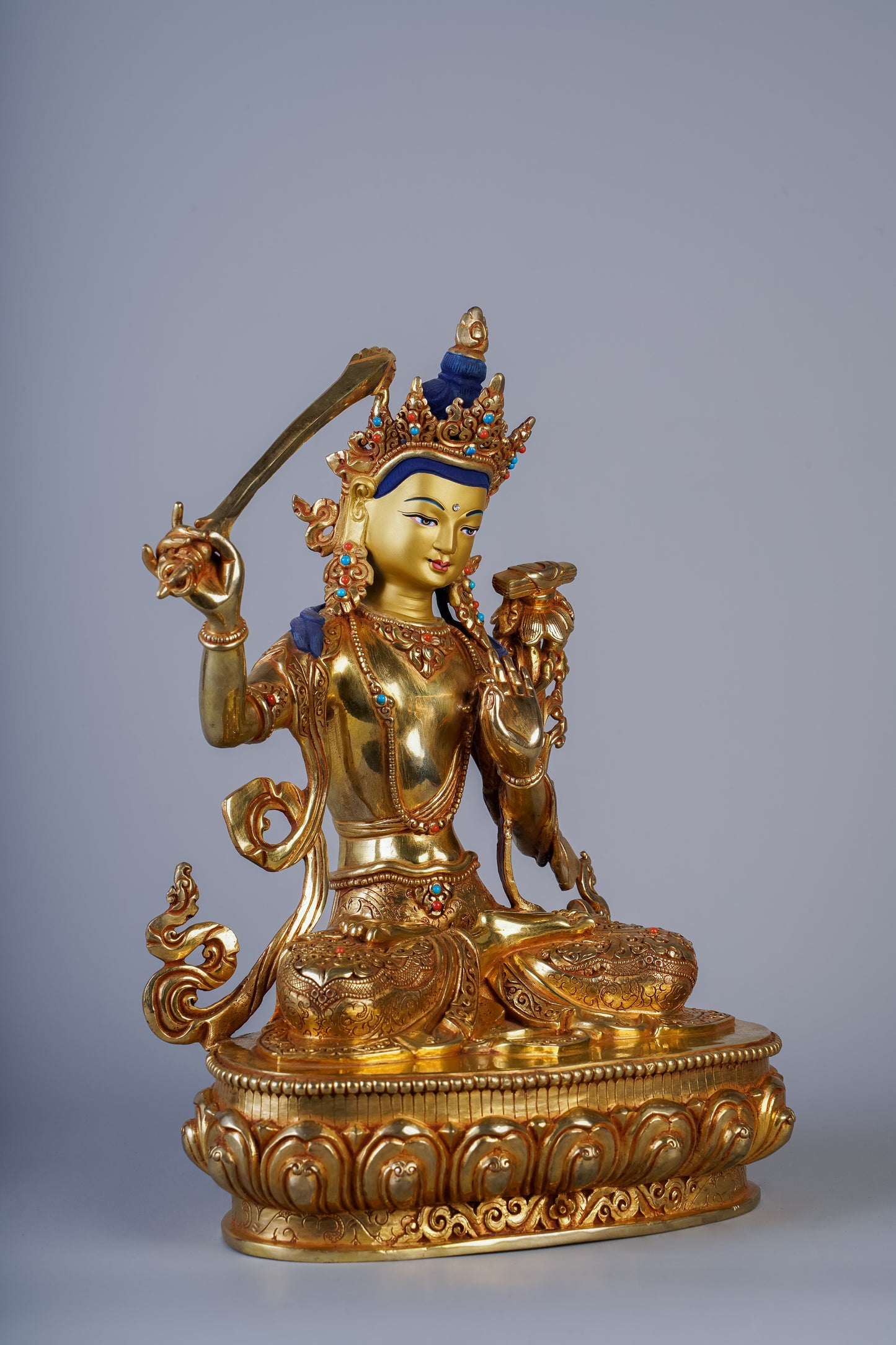 10 inch/ 27 cm Manjushree | འཇམ་དཔལ་དབྱངས། | 文殊菩萨