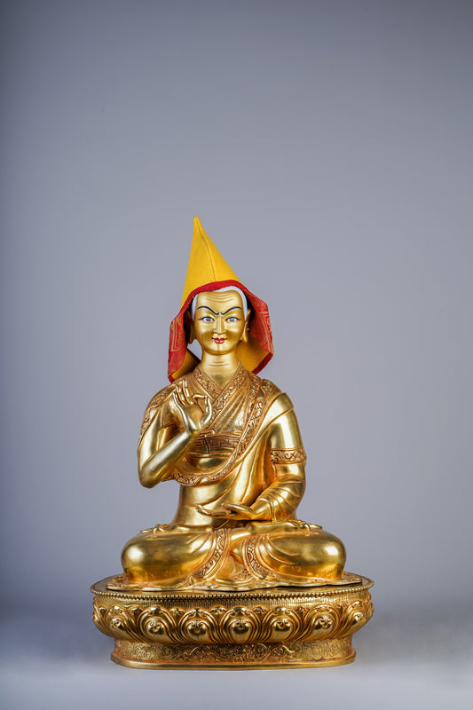 18 inch/ 43 cm Tsongkhapa | སྒམ་པོ་པ་བསོད་ནམས་རིན་ཆེན་ | 岡波巴