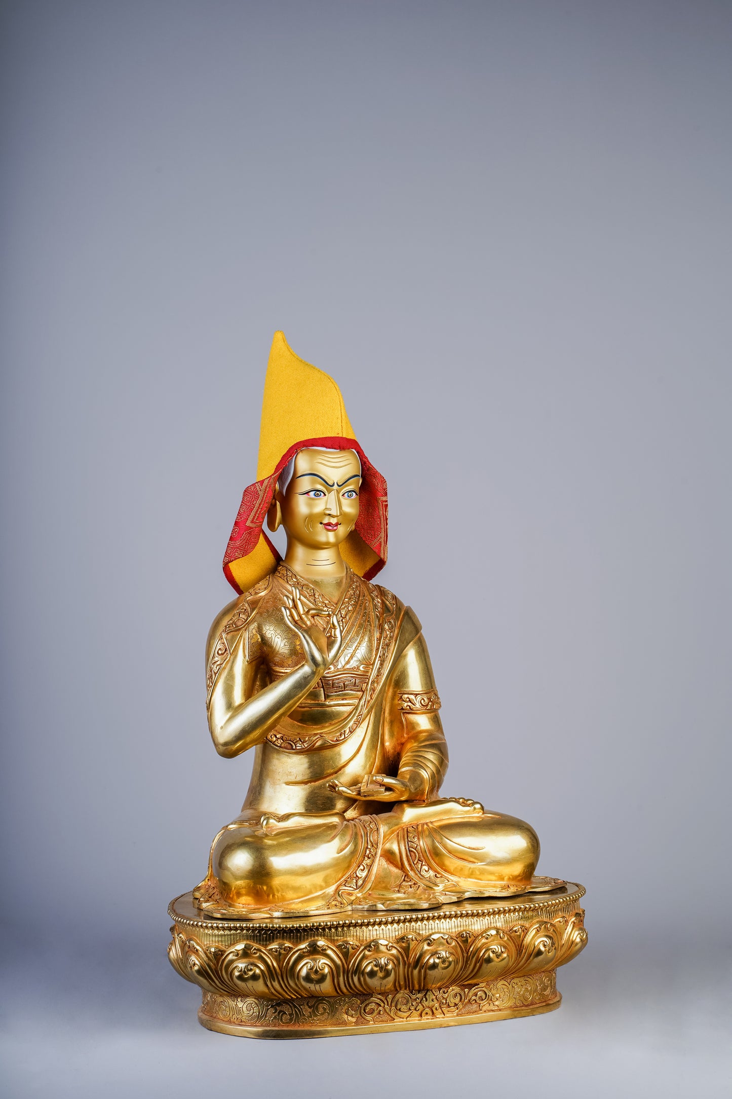 18 inch/ 43 cm Tsongkhapa | སྒམ་པོ་པ་བསོད་ནམས་རིན་ཆེན་ | 岡波巴