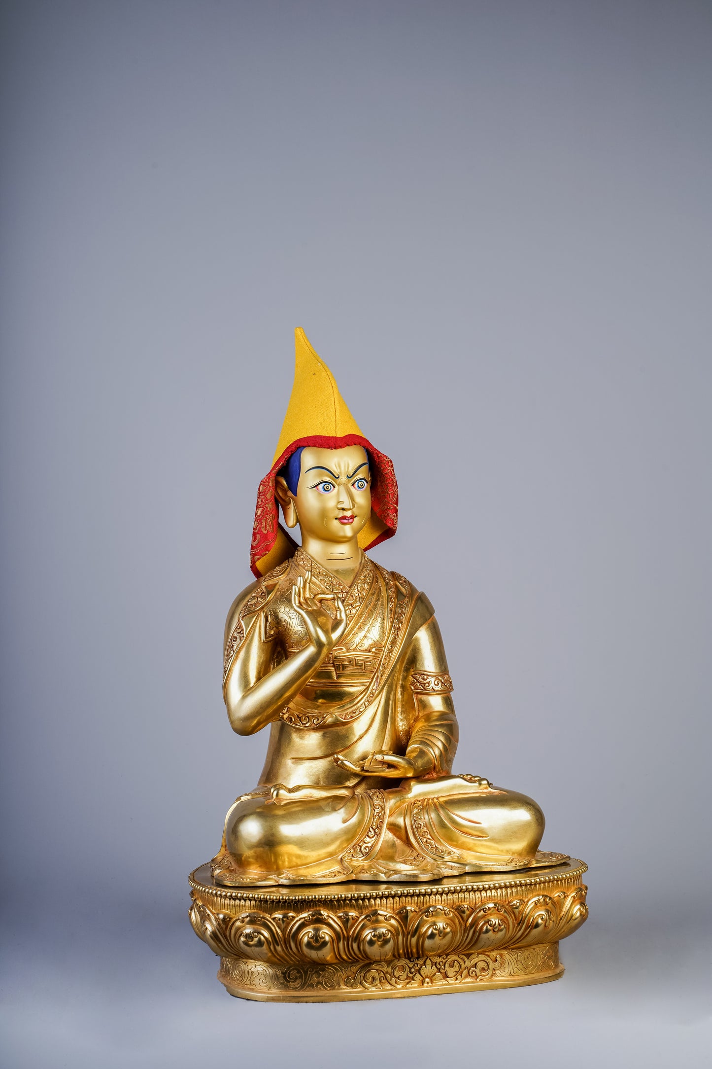 18 inch/ 43 cm Tsongkhapa | སྒམ་པོ་པ་བསོད་ནམས་རིན་ཆེན་ | 岡波巴