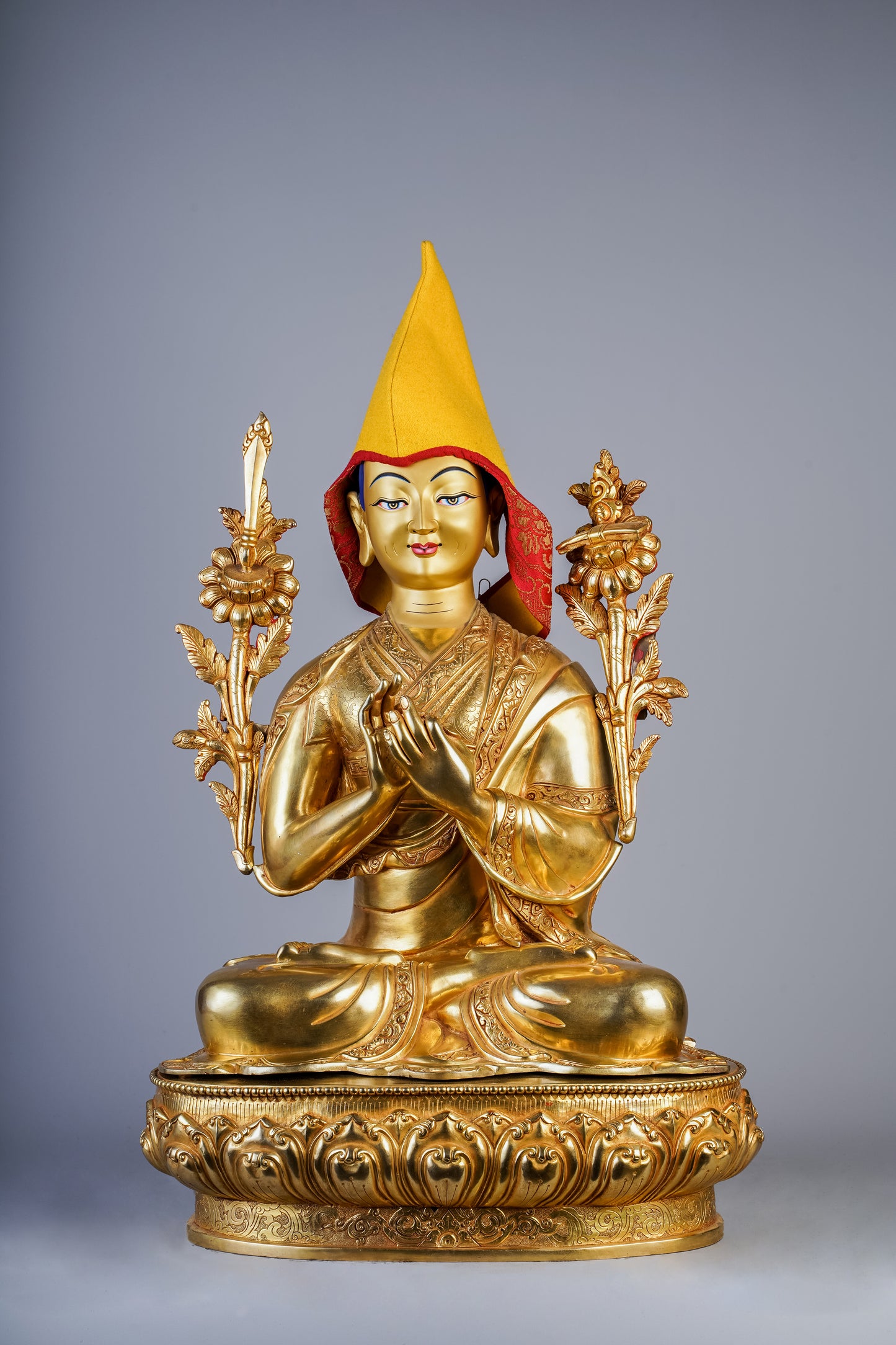 18 inch/ 43 cm Tsongkhapa | སྒམ་པོ་པ་བསོད་ནམས་རིན་ཆེན་ | 岡波巴