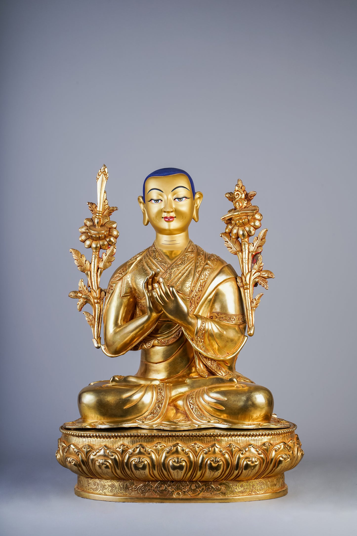 18 inch/ 43 cm Tsongkhapa | སྒམ་པོ་པ་བསོད་ནམས་རིན་ཆེན་ | 岡波巴