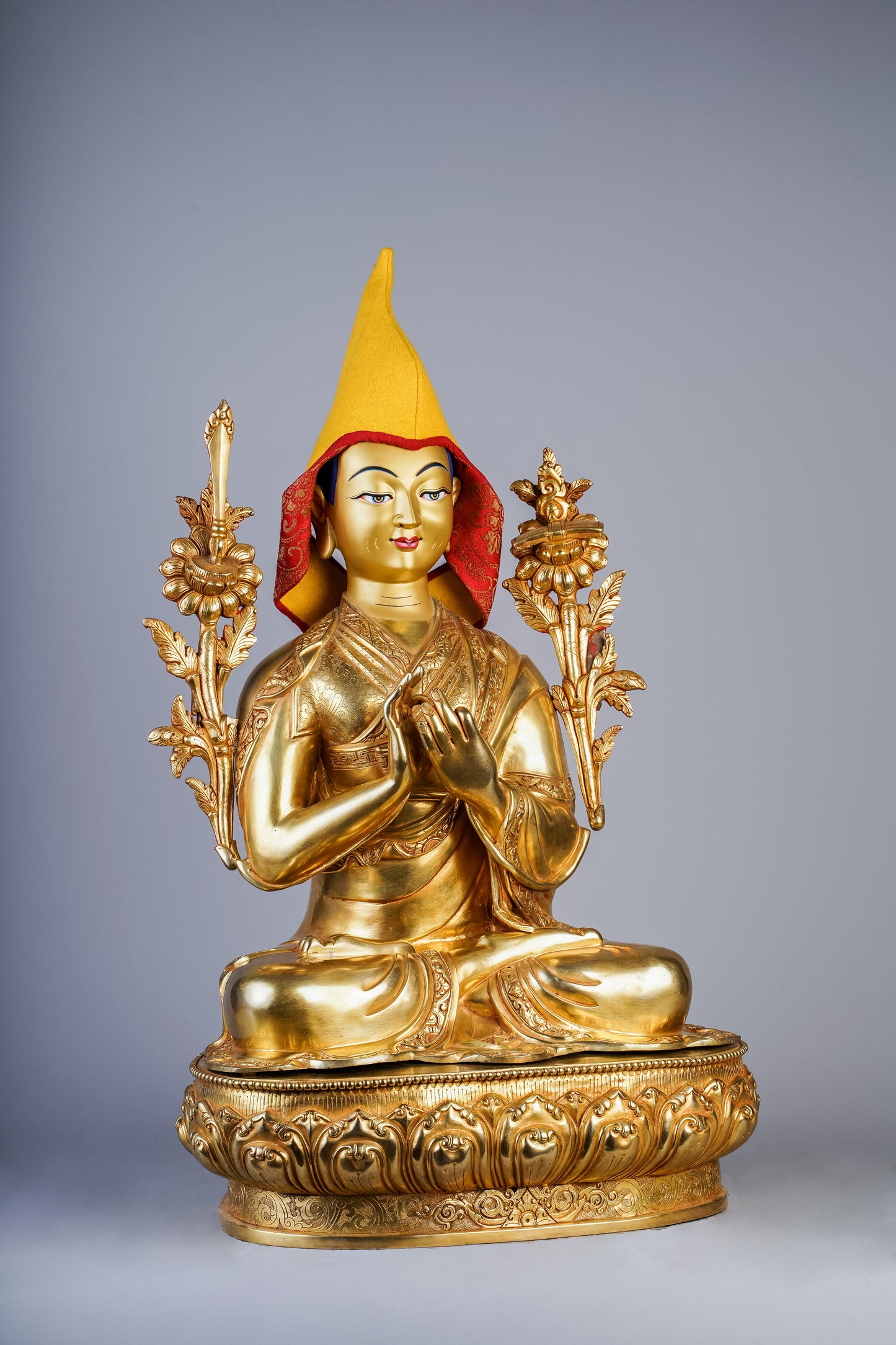 18 inch/ 43 cm Tsongkhapa | སྒམ་པོ་པ་བསོད་ནམས་རིན་ཆེན་ | 岡波巴