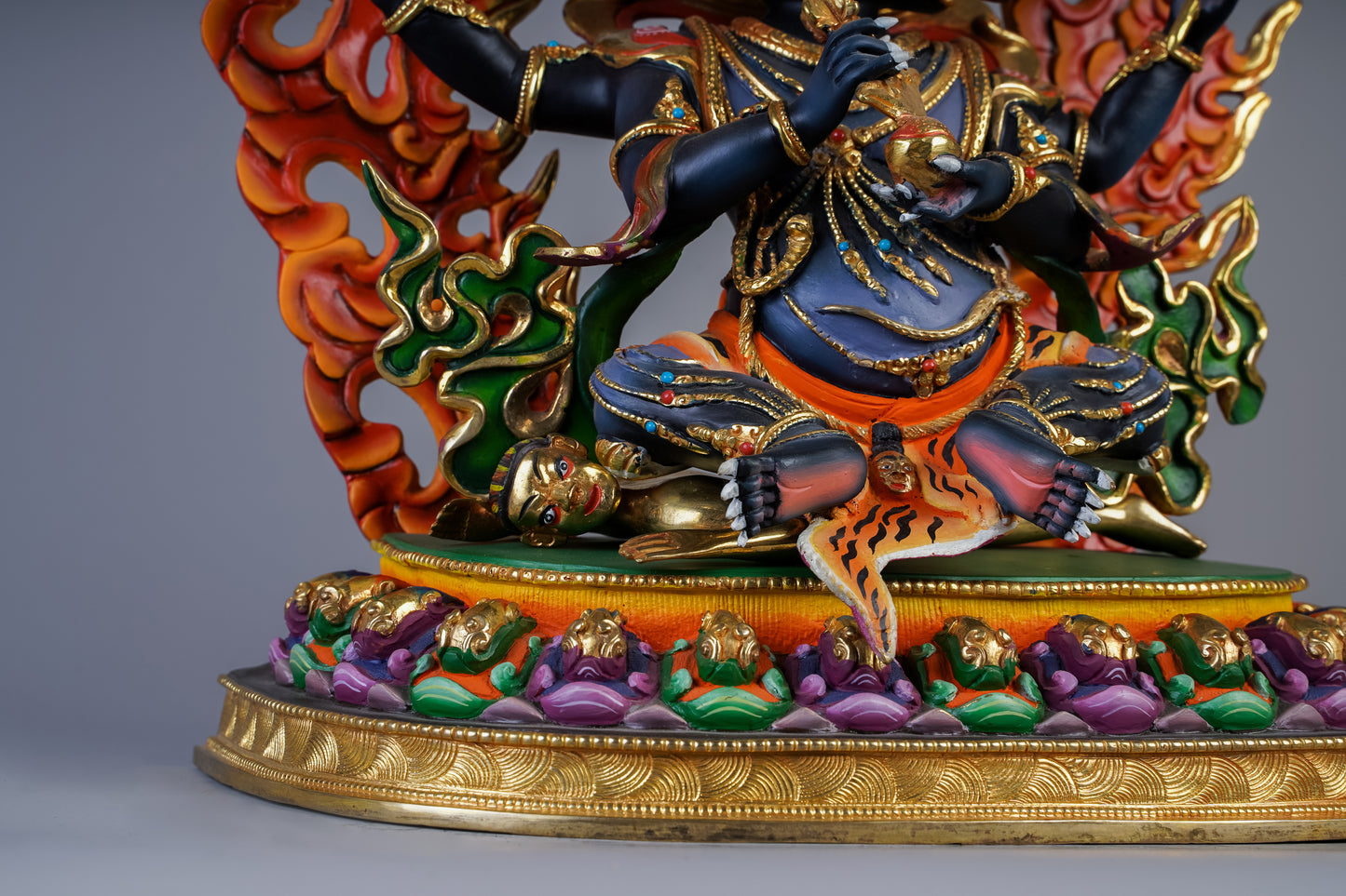 12 inch/ 33 cm Four Armed Mahakala | མགོན་པོ་ཕྱག་བཞི | 玛哈嘎拉