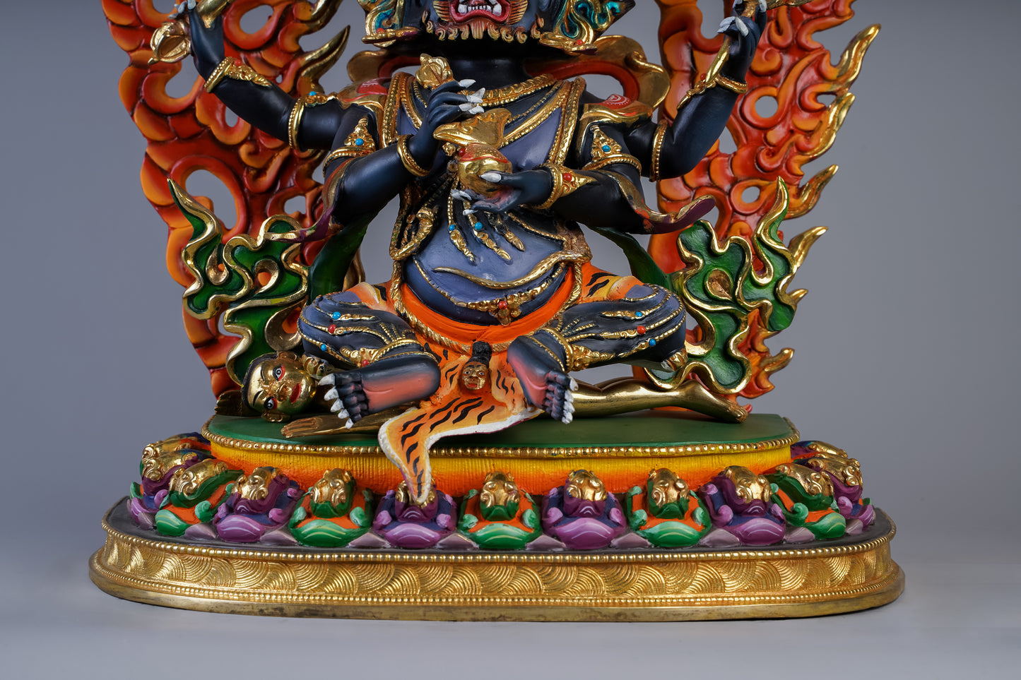 12 inch/ 33 cm Four Armed Mahakala | མགོན་པོ་ཕྱག་བཞི | 玛哈嘎拉