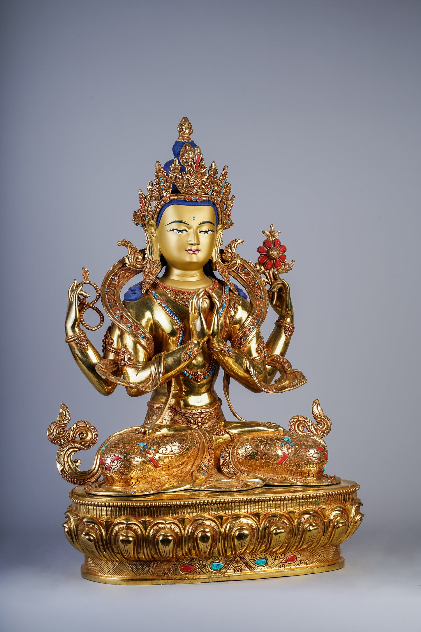 21 inch/ 53 cm Four-Armed Avalokitesvara