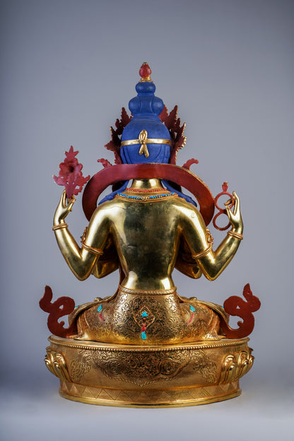 21 inch/ 53 cm Four-Armed Avalokitesvara