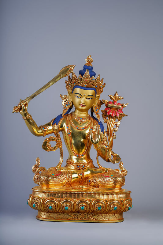 12 inch/ 37 cm Manjushree | འཇམ་དཔལ་དབྱངས། | 文殊菩萨