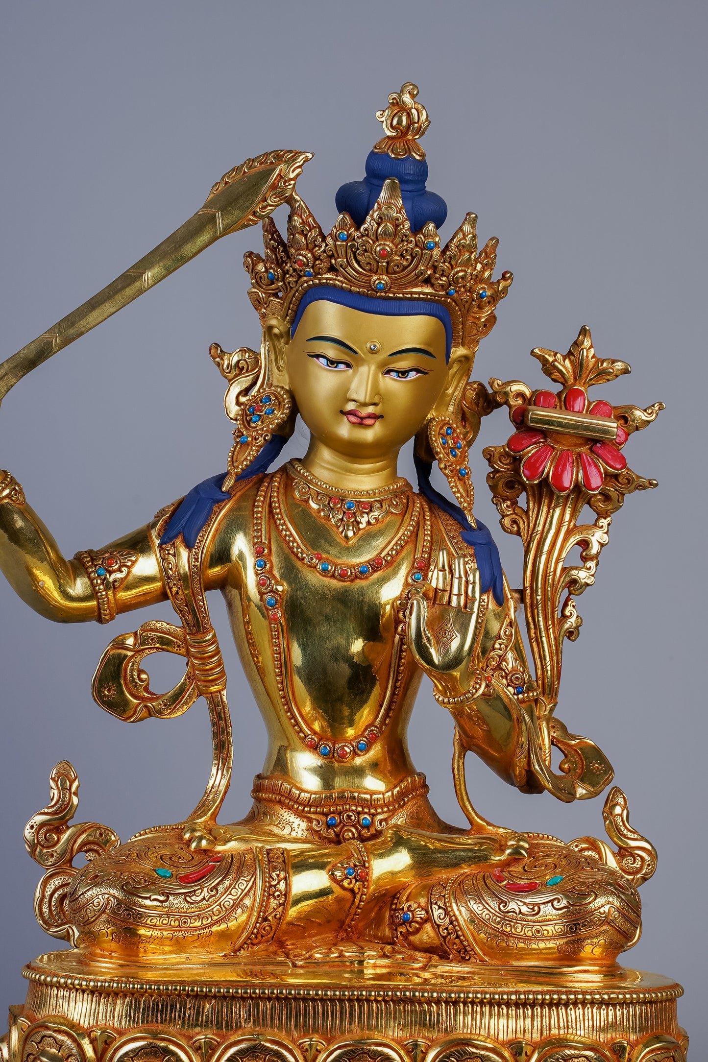 12 inch/ 37 cm Manjushree | འཇམ་དཔལ་དབྱངས། | 文殊菩萨