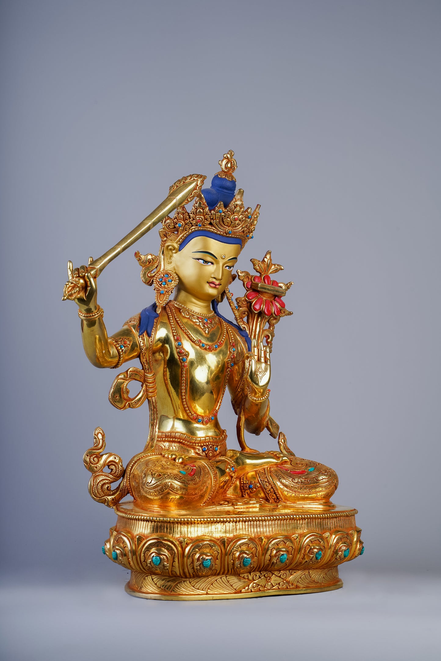 12 inch/ 37 cm Manjushree | འཇམ་དཔལ་དབྱངས། | 文殊菩萨