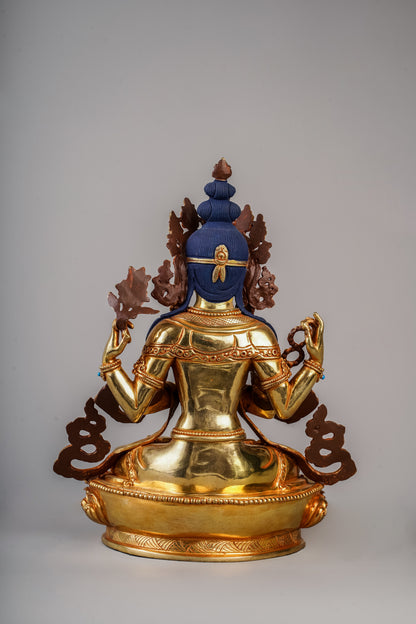 9.5 inch/ 24 cm Four-Armed Avalokitesvara