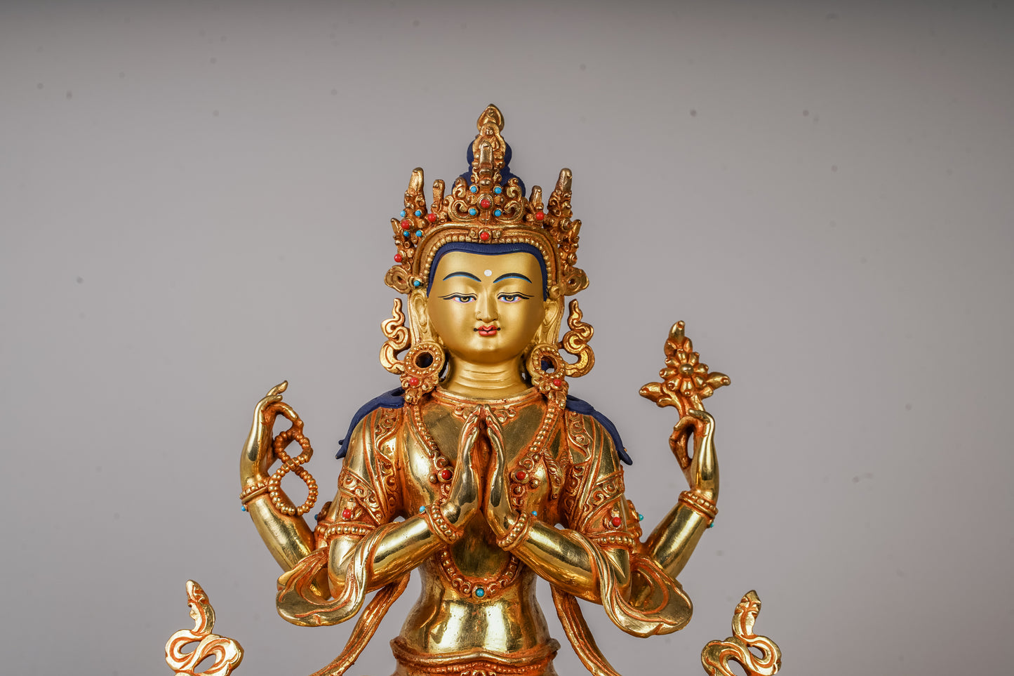 9.5 inch/ 24 cm Four-Armed Avalokitesvara