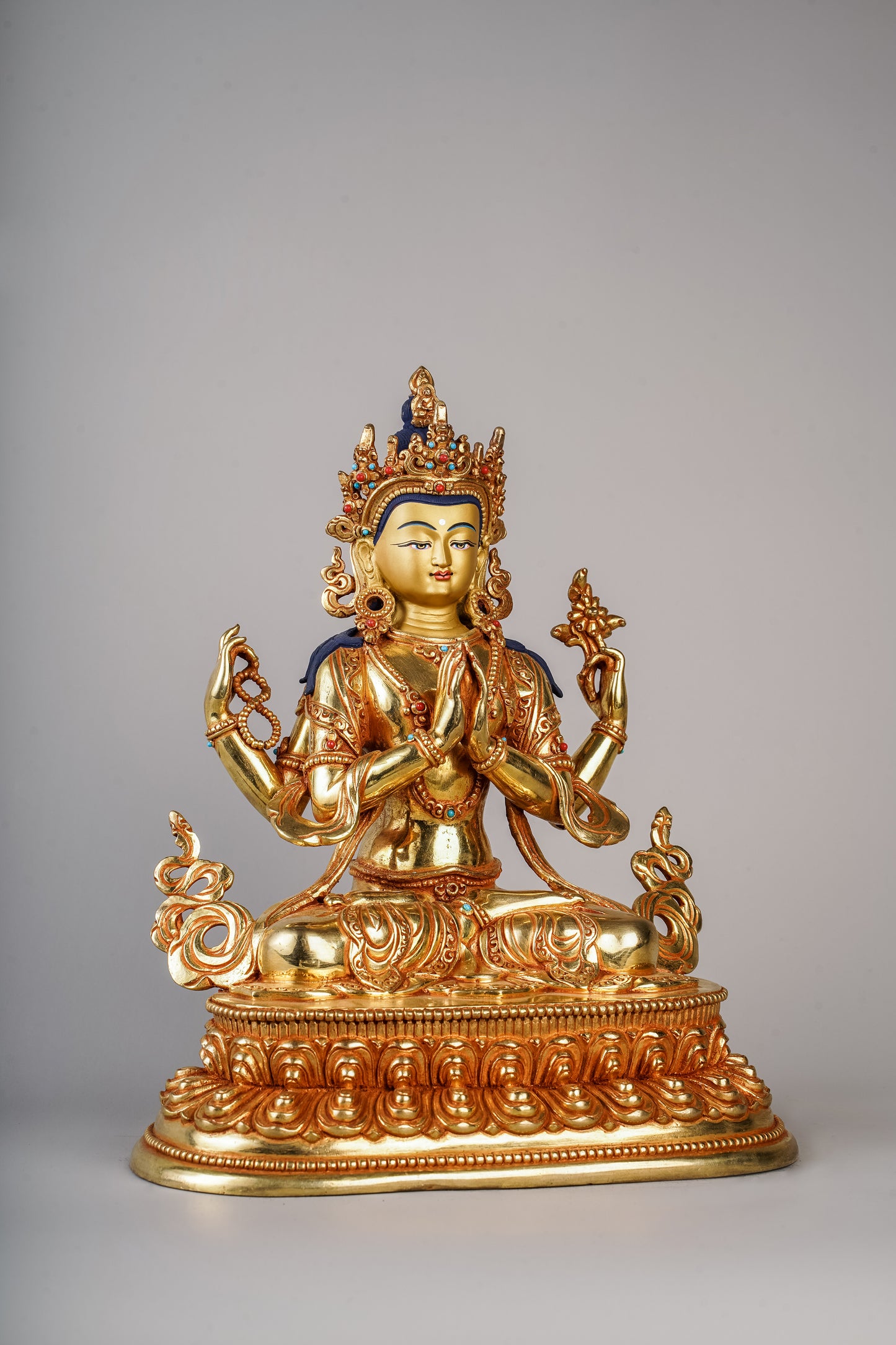 10.5 inch/ 27 cm Four-Armed Avalokitesvara