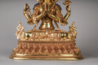 10.5 inch/ 27 cm Four-Armed Avalokitesvara