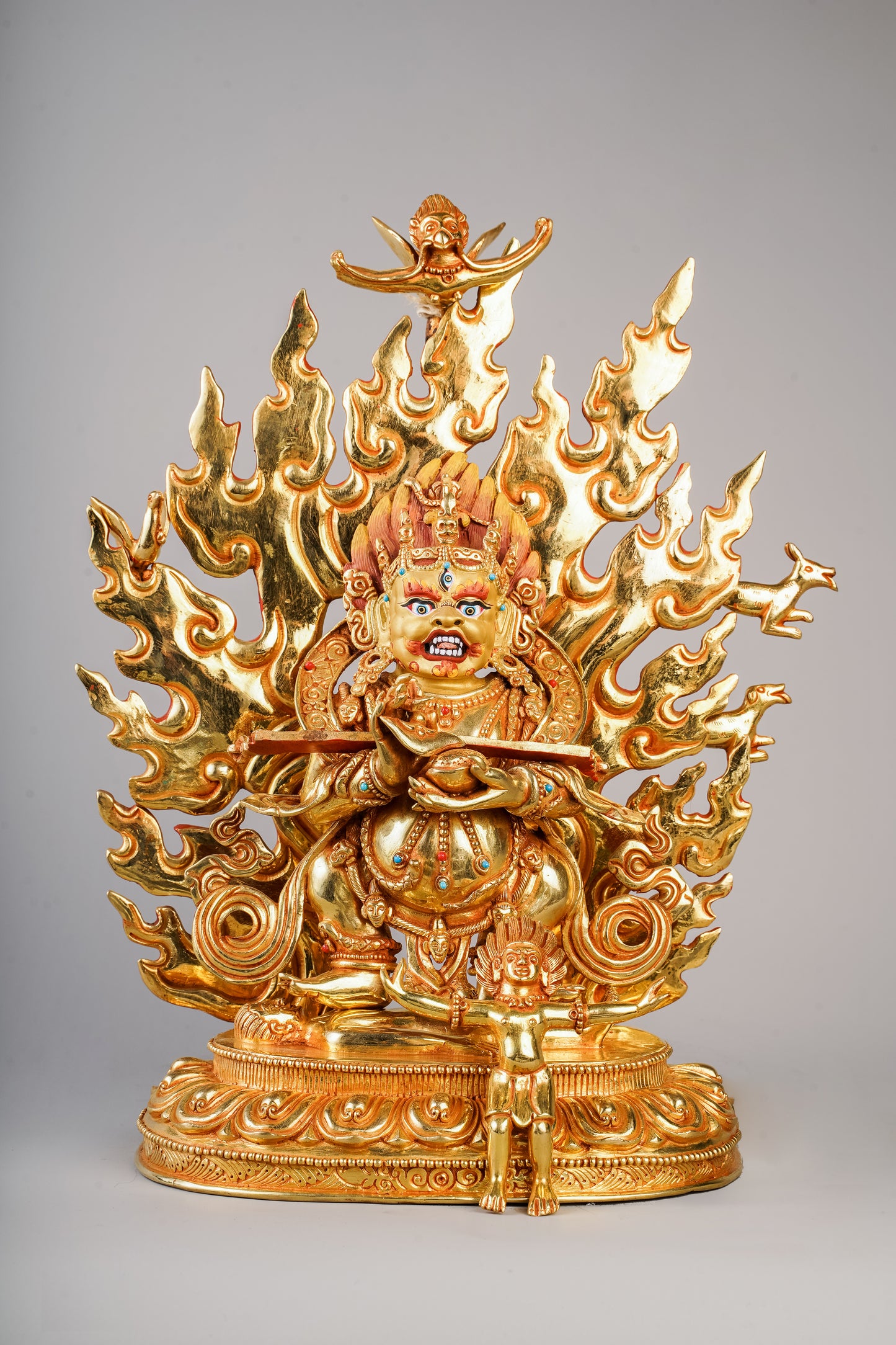 10 inch/ 27 cm Sapu Mahakala | མགོན་པོ། | 大黑天