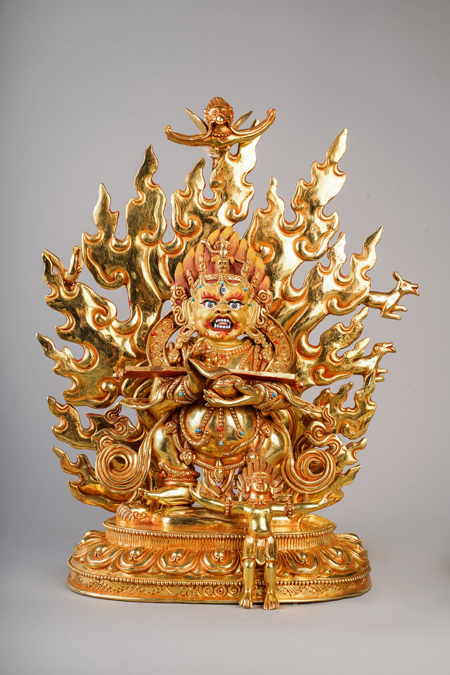 10 inch/ 27 cm Sapu Mahakala | མགོན་པོ། | 大黑天