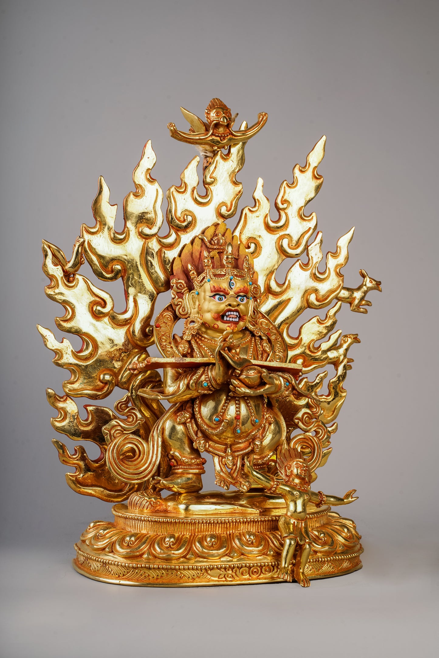 10 inch/ 27 cm Sapu Mahakala | མགོན་པོ། | 大黑天