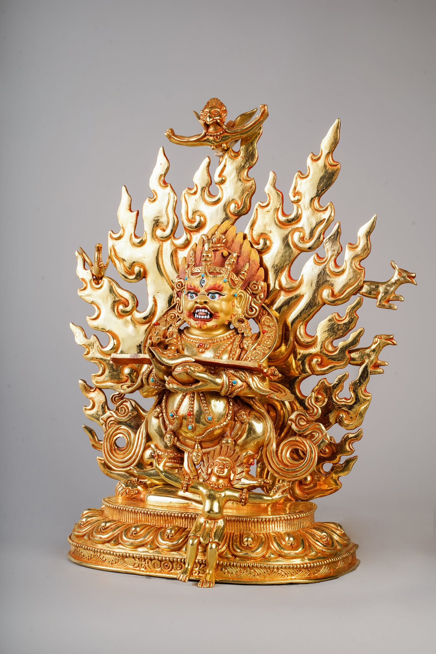 10 inch/ 27 cm Sapu Mahakala | མགོན་པོ། | 大黑天