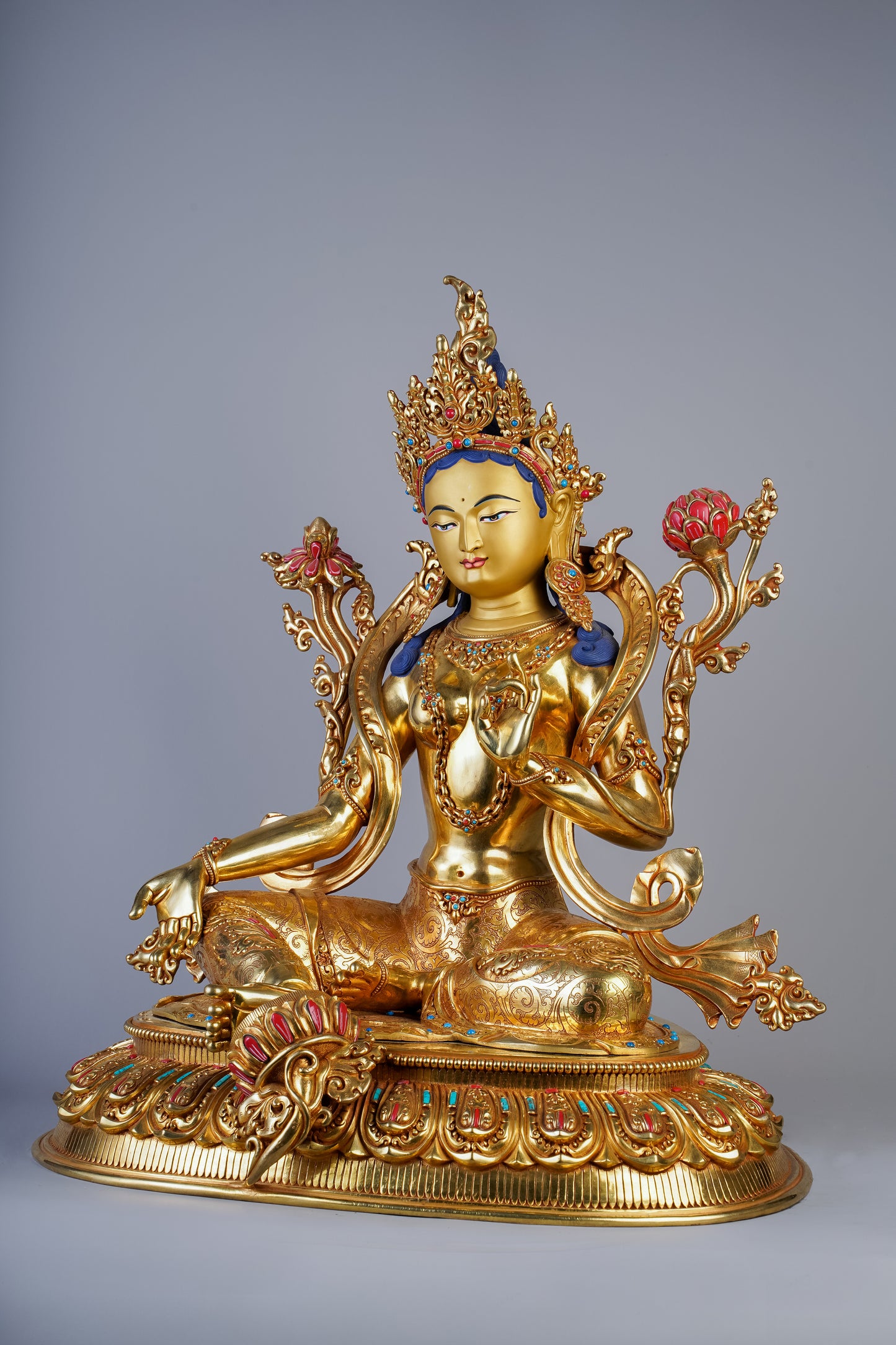 20 inch/ 52 cm Green Tara | སྒྲོལ་མ | 绿度母