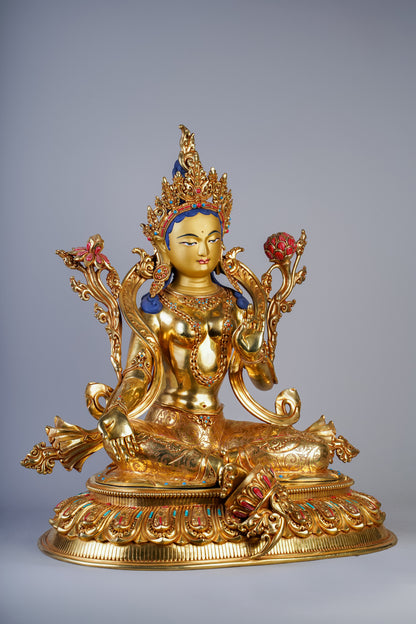 20 inch/ 52 cm Green Tara | སྒྲོལ་མ | 绿度母