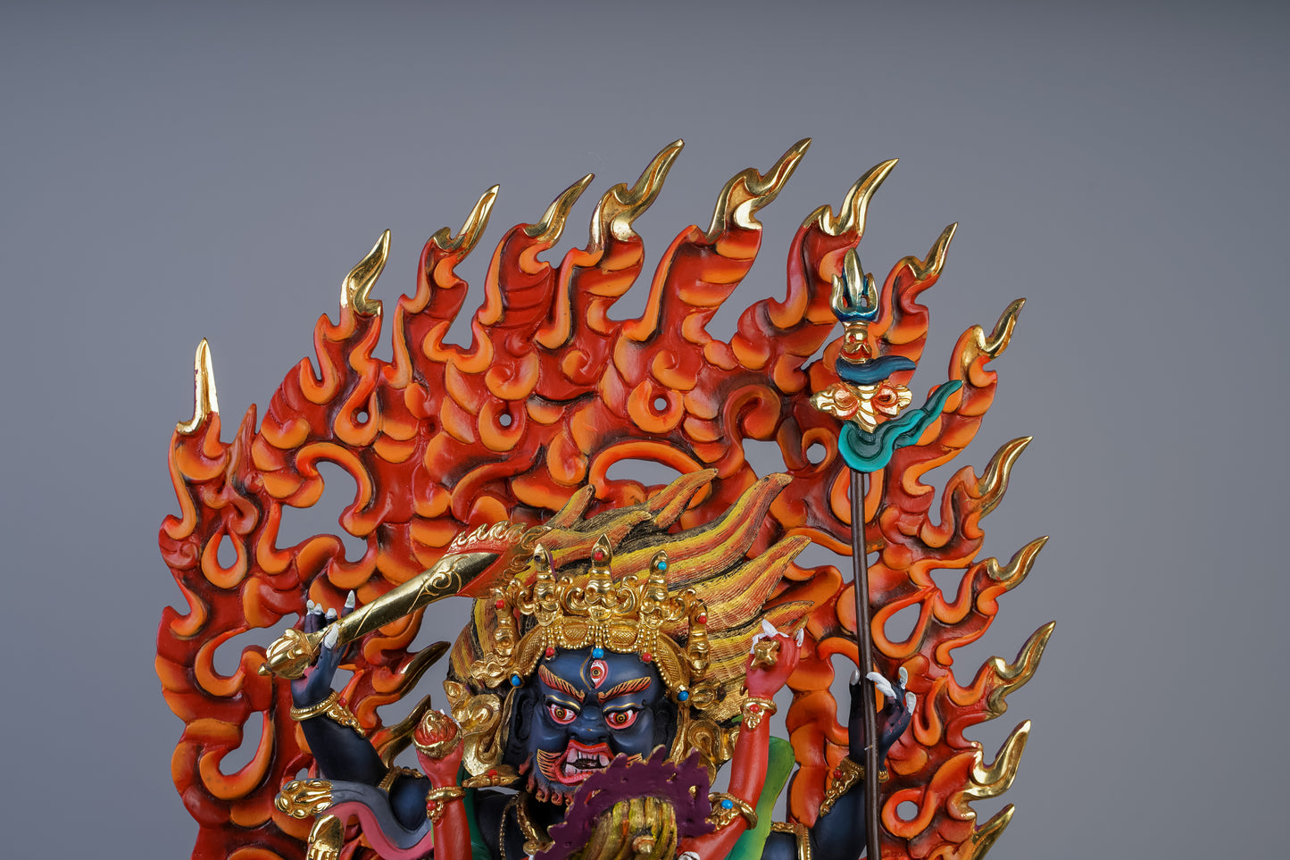 12 inch/ 33 cm Four Armed Mahakala | མགོན་པོ། | 大黑天