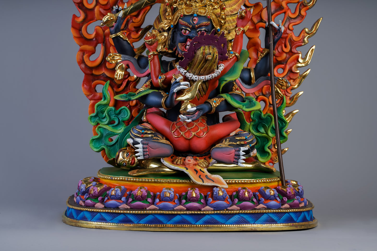 12 inch/ 33 cm Four Armed Mahakala | མགོན་པོ། | 大黑天