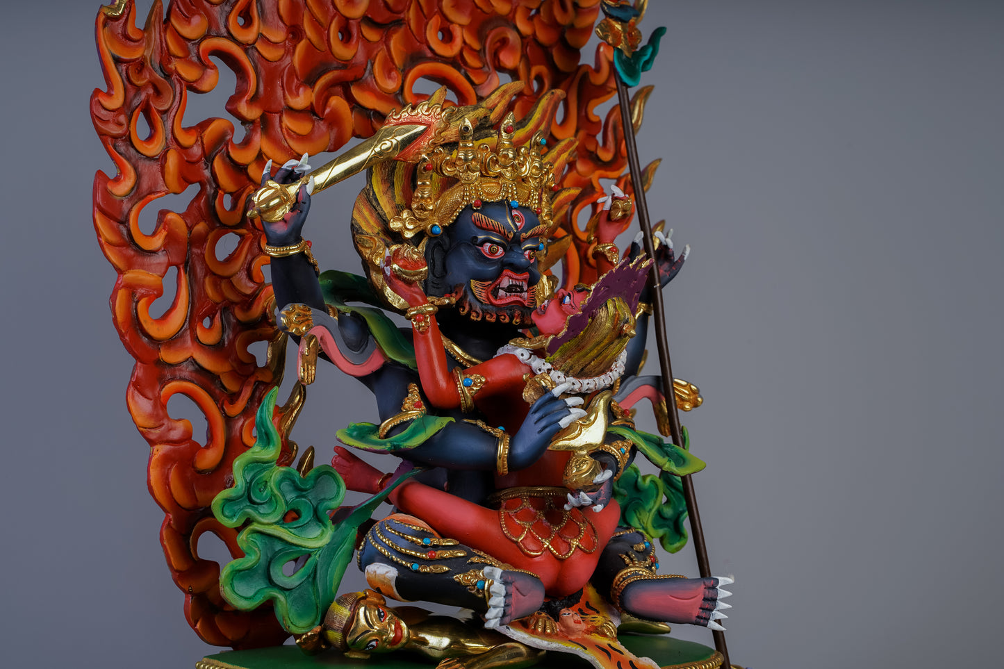 12 inch/ 33 cm Four Armed Mahakala | མགོན་པོ། | 大黑天