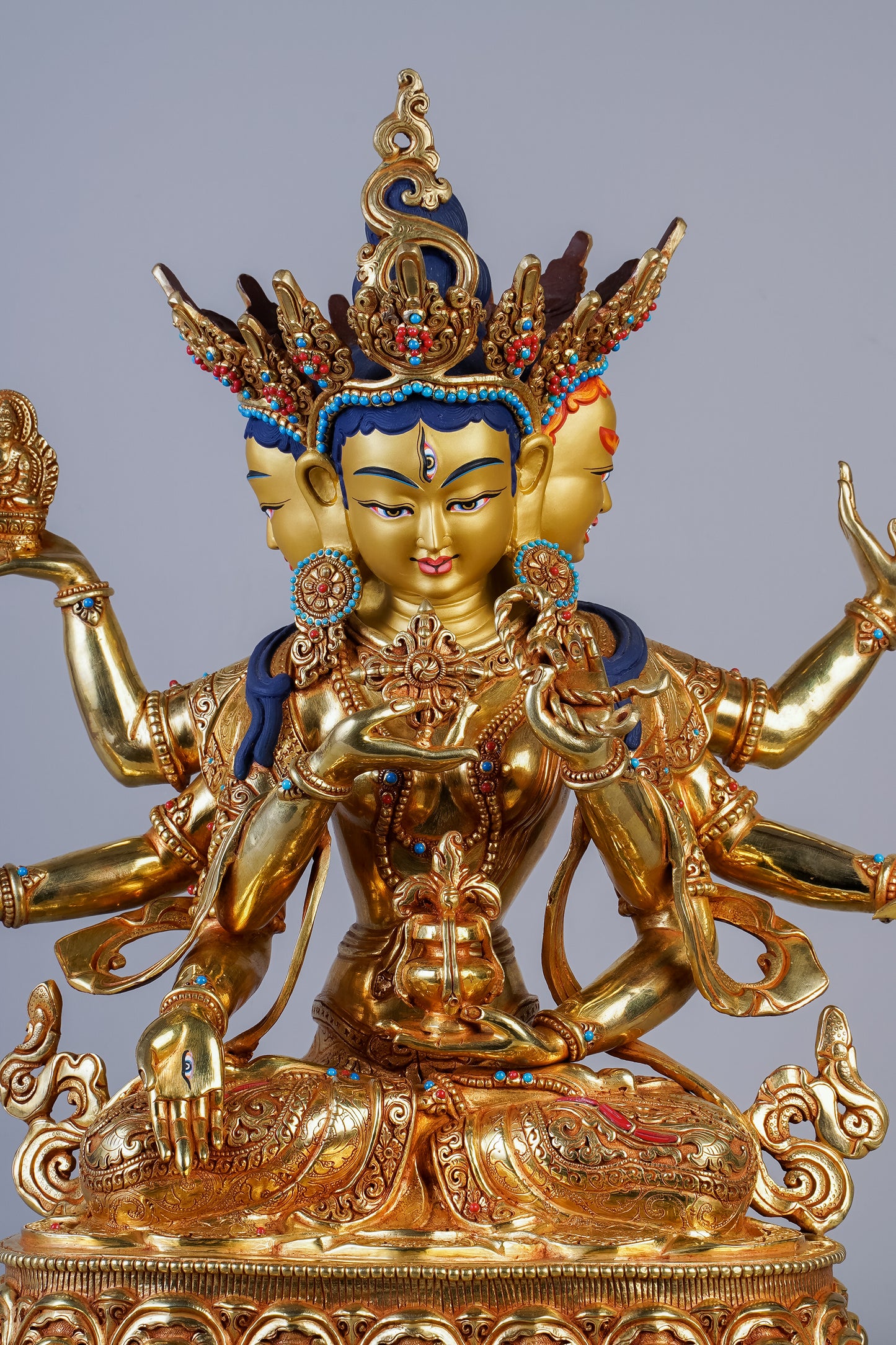 14 inch/ 39 cm Usnisavihaya | Namgyalma | གཙུག་གཏོར་རྣམ་རྒྱལ་མ། | 佛頂尊勝佛母