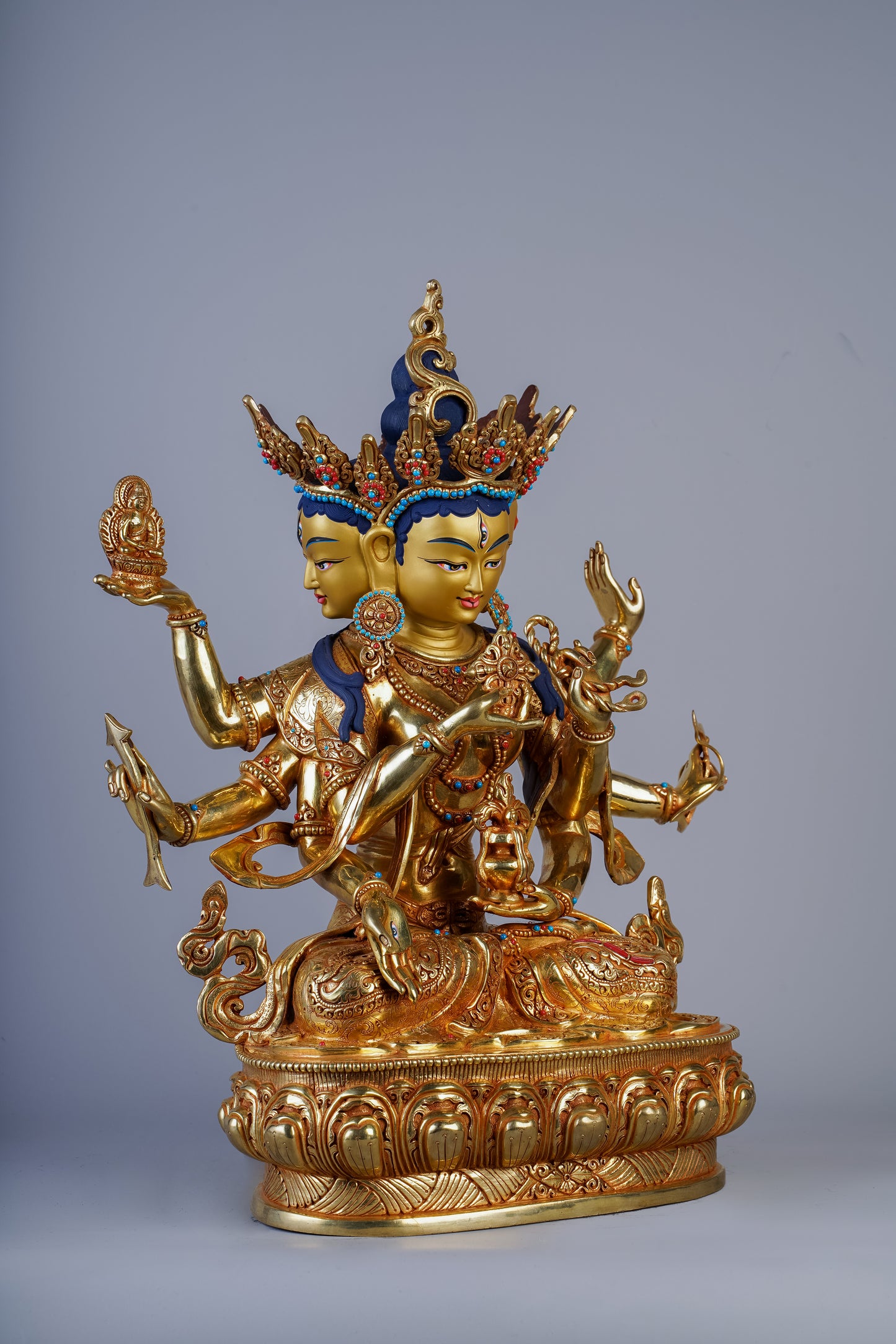 14 inch/ 39 cm Usnisavihaya | Namgyalma | གཙུག་གཏོར་རྣམ་རྒྱལ་མ། | 佛頂尊勝佛母