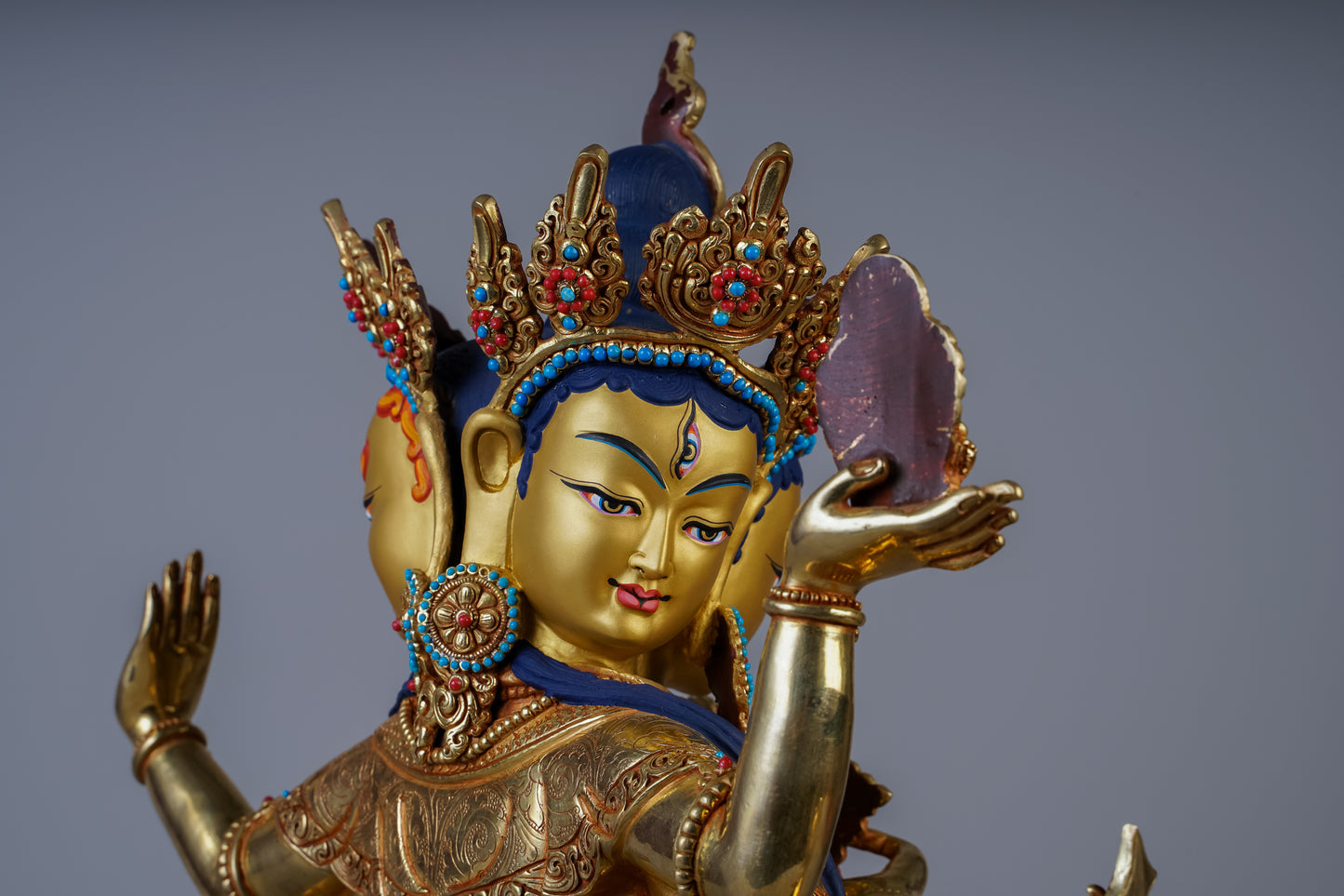 14 inch/ 39 cm Usnisavihaya | Namgyalma | གཙུག་གཏོར་རྣམ་རྒྱལ་མ། | 佛頂尊勝佛母