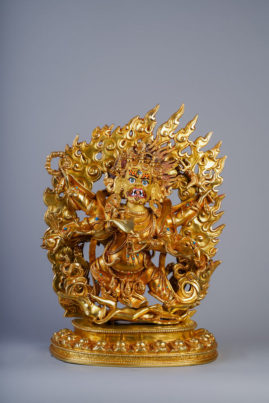 12 inch/ 30 cm Six Armed Mahakala | མགོན་པོ།  | 大黑天