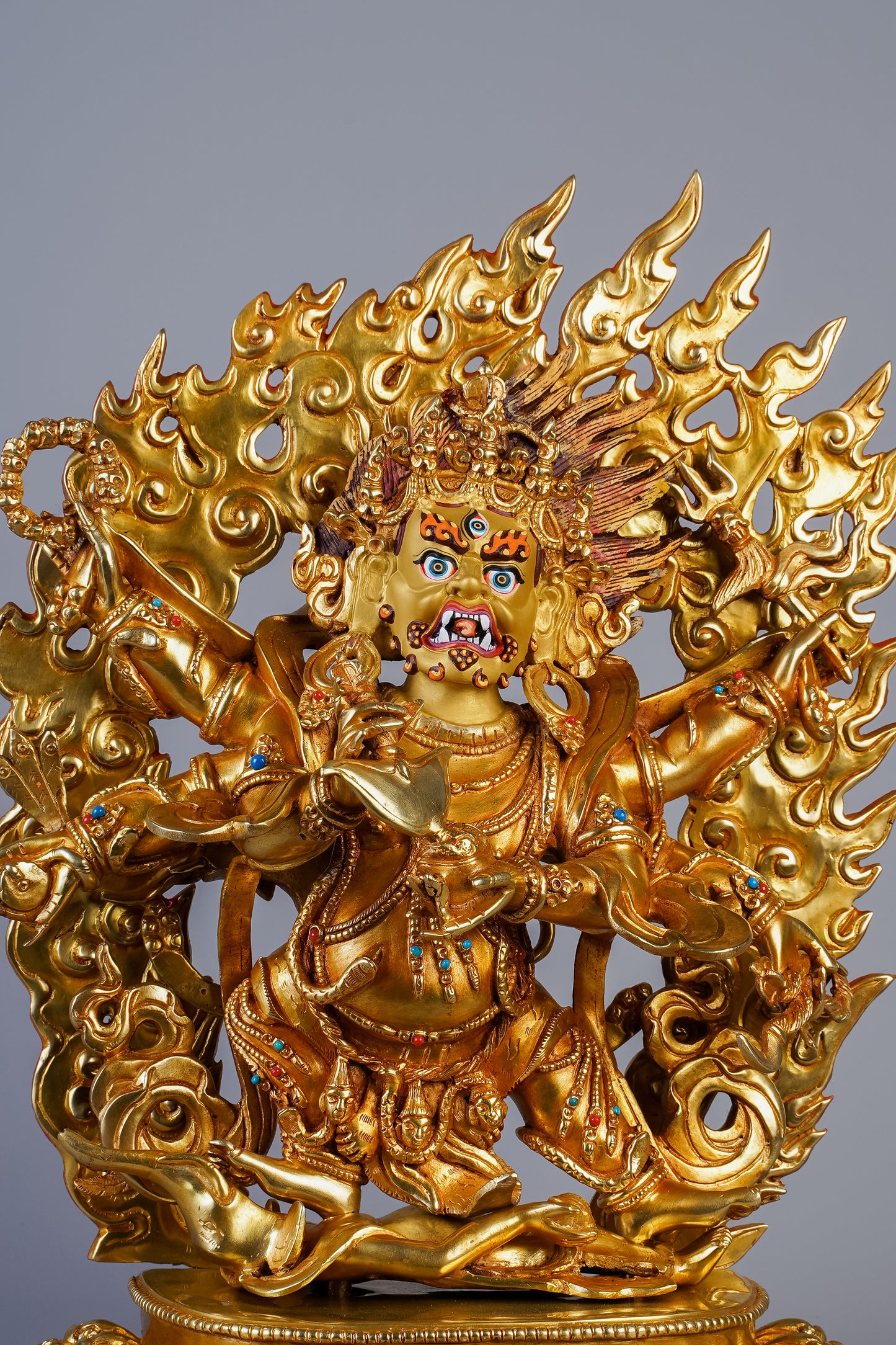 12 inch/ 30 cm Six Armed Mahakala | མགོན་པོ།  | 大黑天