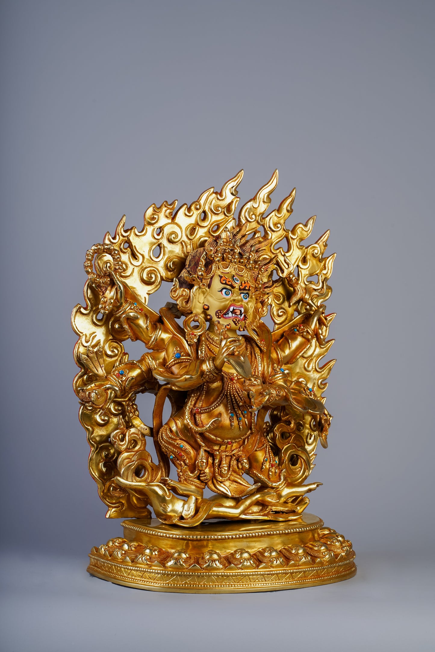 12 inch/ 30 cm Six Armed Mahakala | མགོན་པོ།  | 大黑天