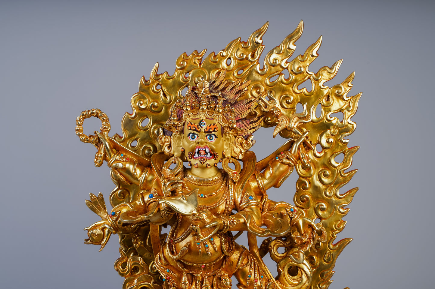 12 inch/ 30 cm Six Armed Mahakala | མགོན་པོ།  | 大黑天