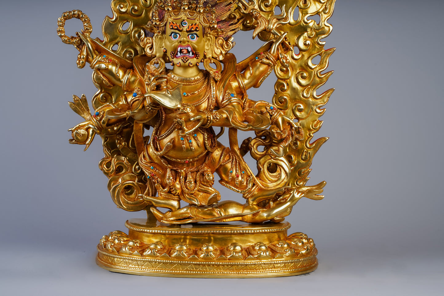 12 inch/ 30 cm Six Armed Mahakala | མགོན་པོ།  | 大黑天