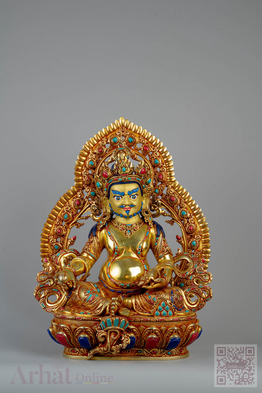 14 inch/ 36 cm Yellow Jambhala | ཛམ་འབྷལ་སེར་པོ | 黄财神