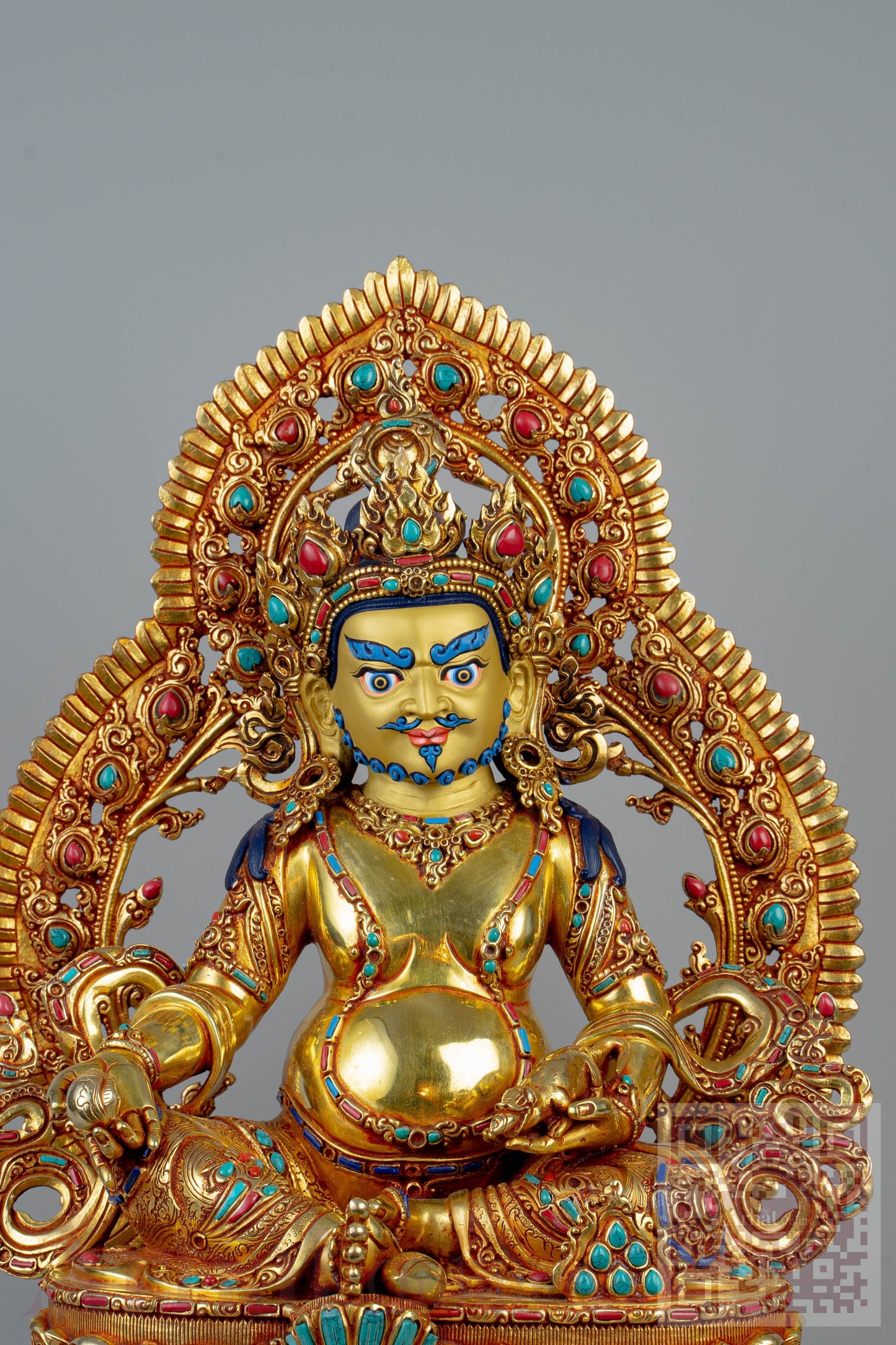 14 inch/ 36 cm Yellow Jambhala | ཛམ་འབྷལ་སེར་པོ | 黄财神